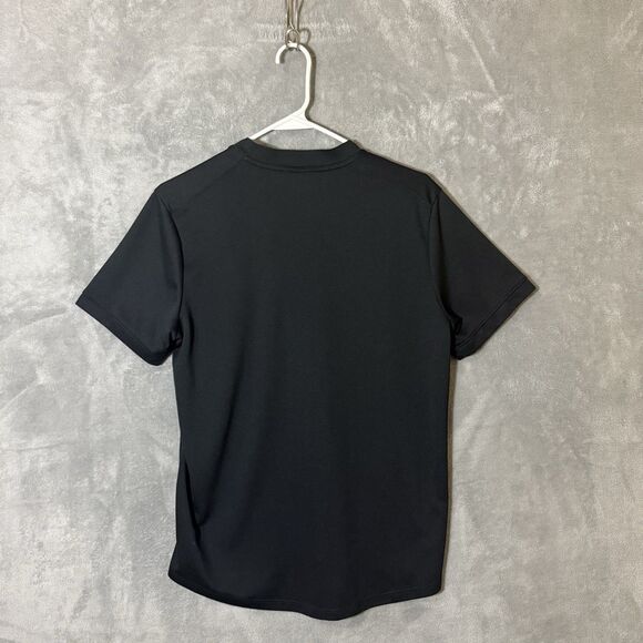 Nike Polo Shirt Mens Medium Black Tennis Court Band Blade Dri Fit Performance - Picture 3 of 7